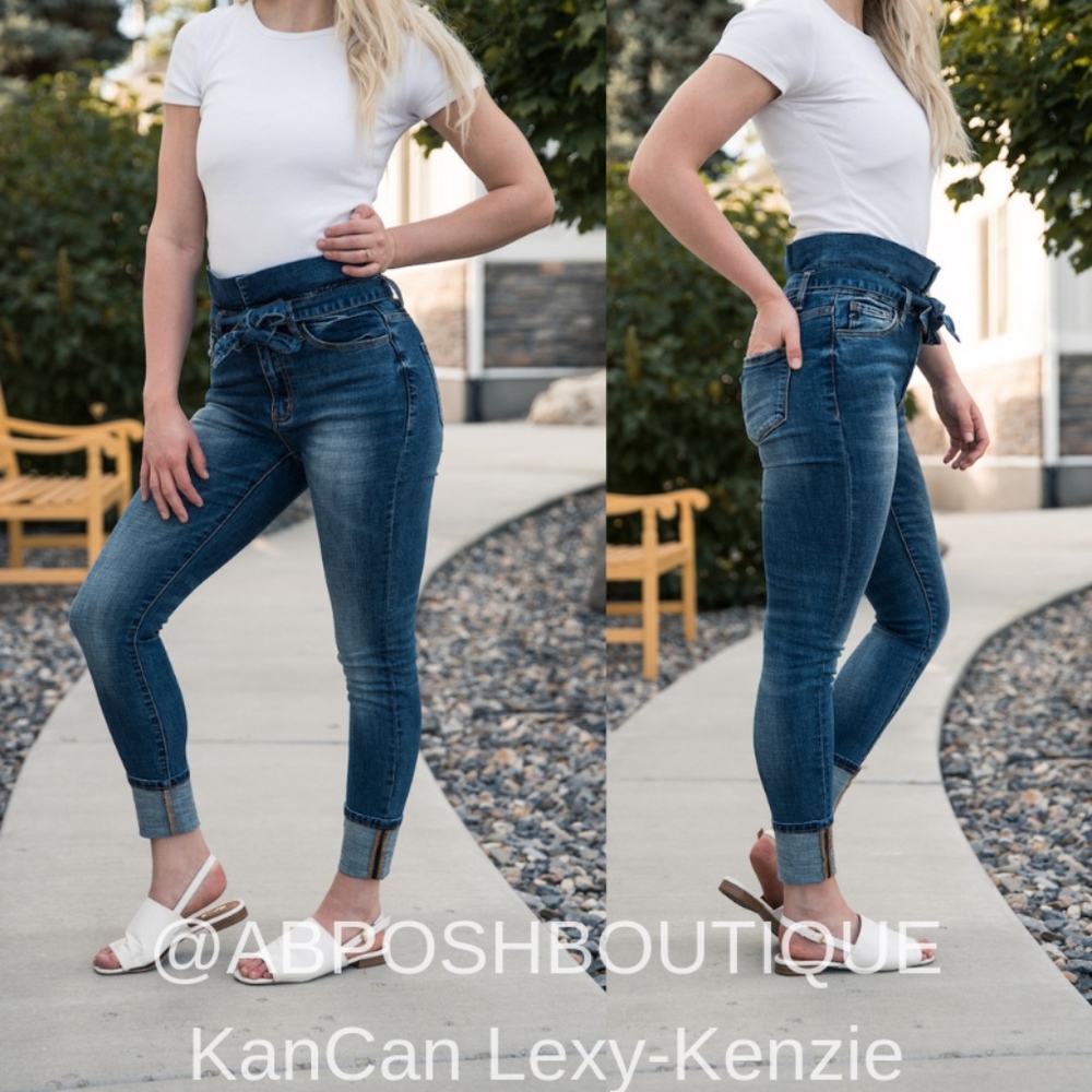 NWT KanCan Jeans Kenzie High Rise Paper Bag Skinny - Picture 3 of 8
